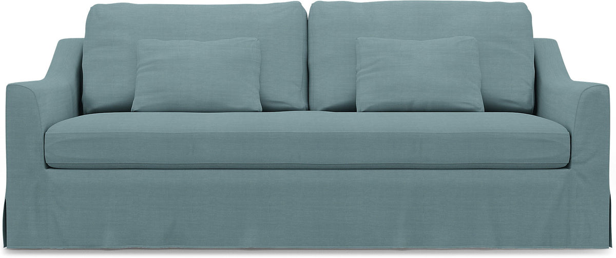 IKEA - Cover for 3-seater sofa Färlöv, Dusty Blue, Linen