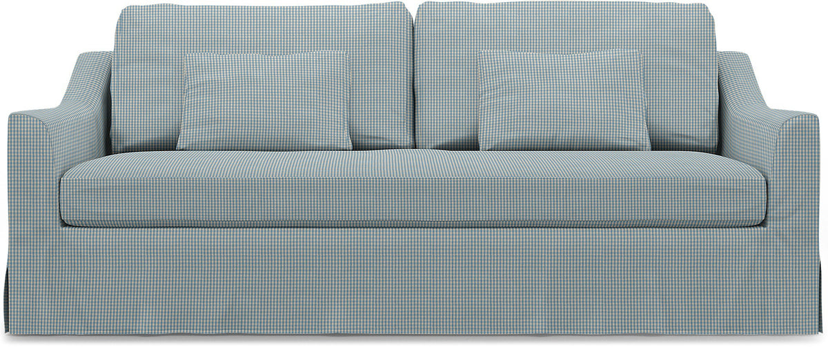 IKEA - Cover for 3-seater sofa Färlöv, Sky Blue, cotton - Bemz