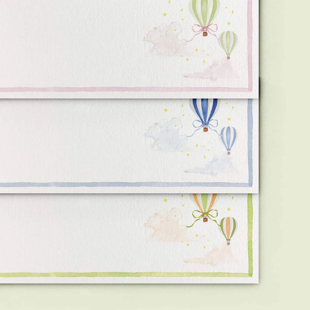Hot Air Balloons Stationery Cards