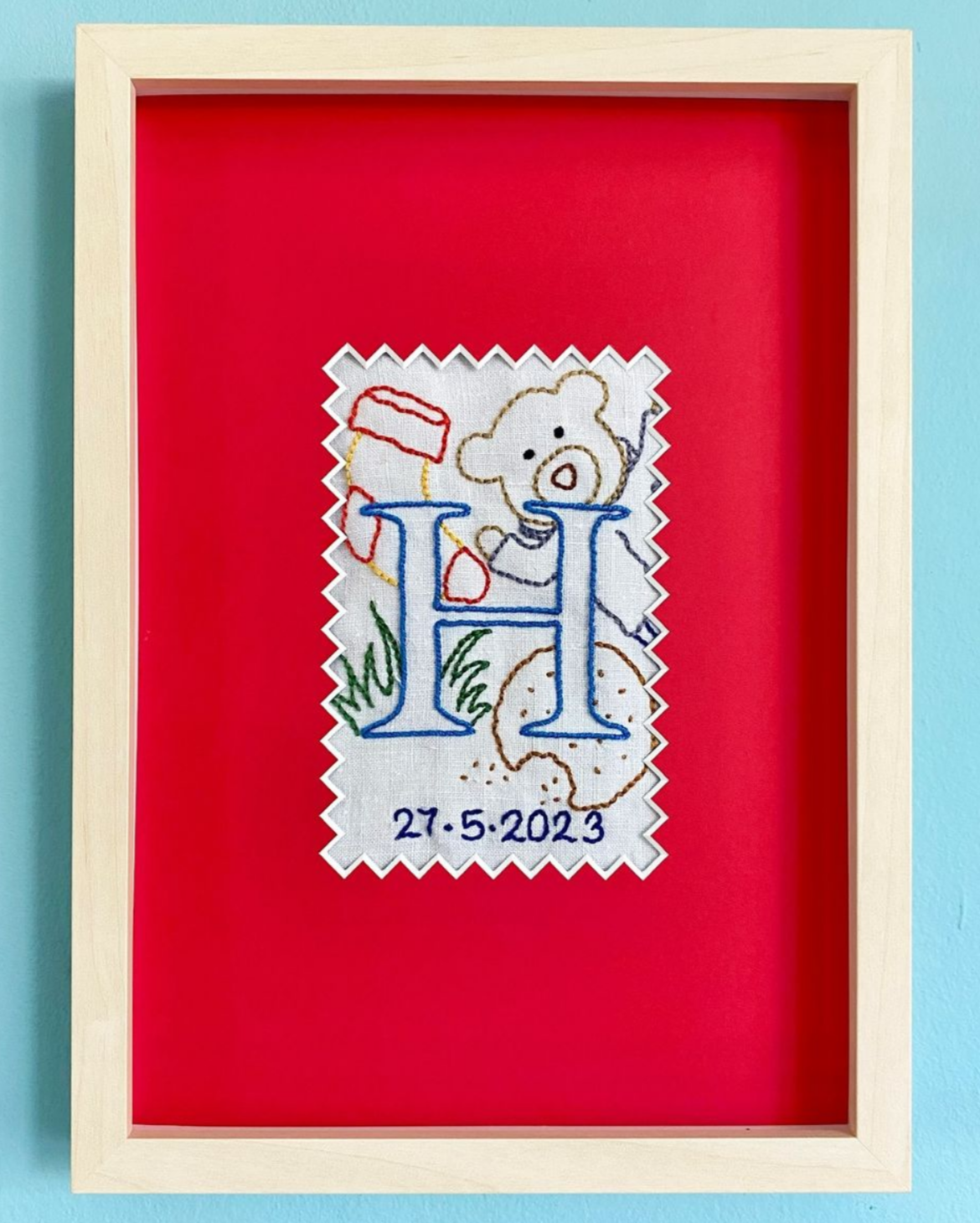 Hand Embroidered Letter (Made on Request Only)