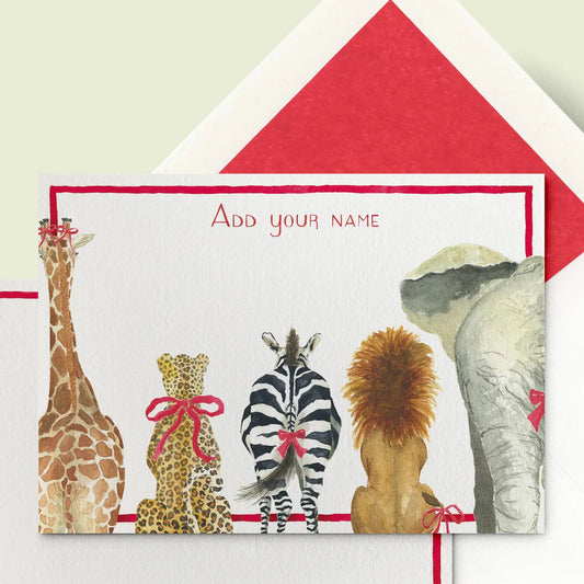 Christmas Safari Stationery Cards (UK)