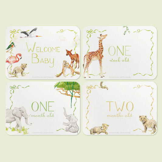 Baby Milestone Cards (UK)