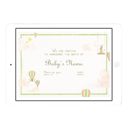 Baby Birth Announcement (print)