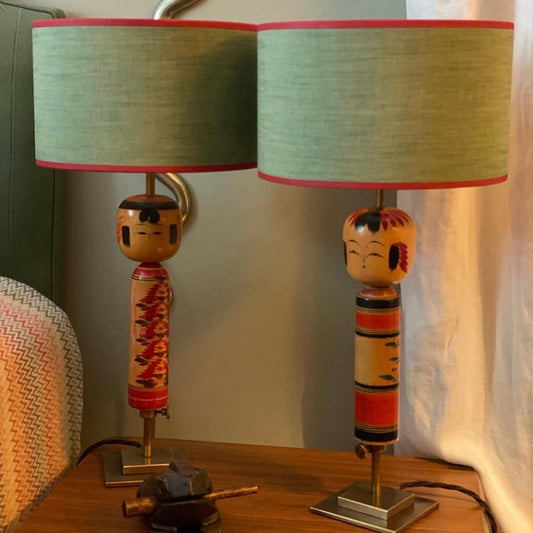 Antique Kokeshi Doll Light (Custom)