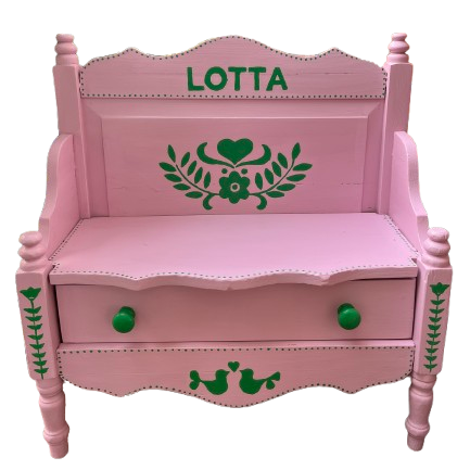 Handpainted Vintage Bench (Made to Order)