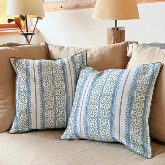 Ethno Blockprint Cushion