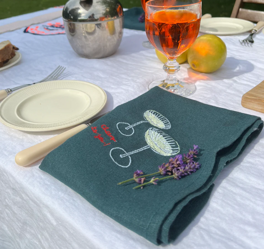 Napkin with Custom Embroidery