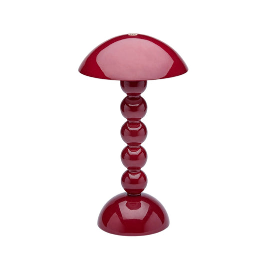 Cherry Lacquer Rechargeable Bobbin LED Lamp