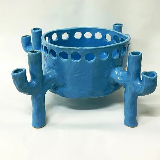 Ceramic Flower Pot | Candleholder | Vessel (Customise upon request)