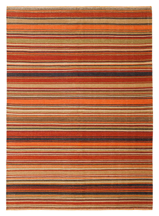 Rust Stripe Rug 200 x 300 cm