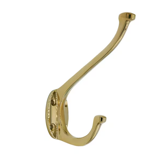 Coat Hook "Bristol" Polished Brass