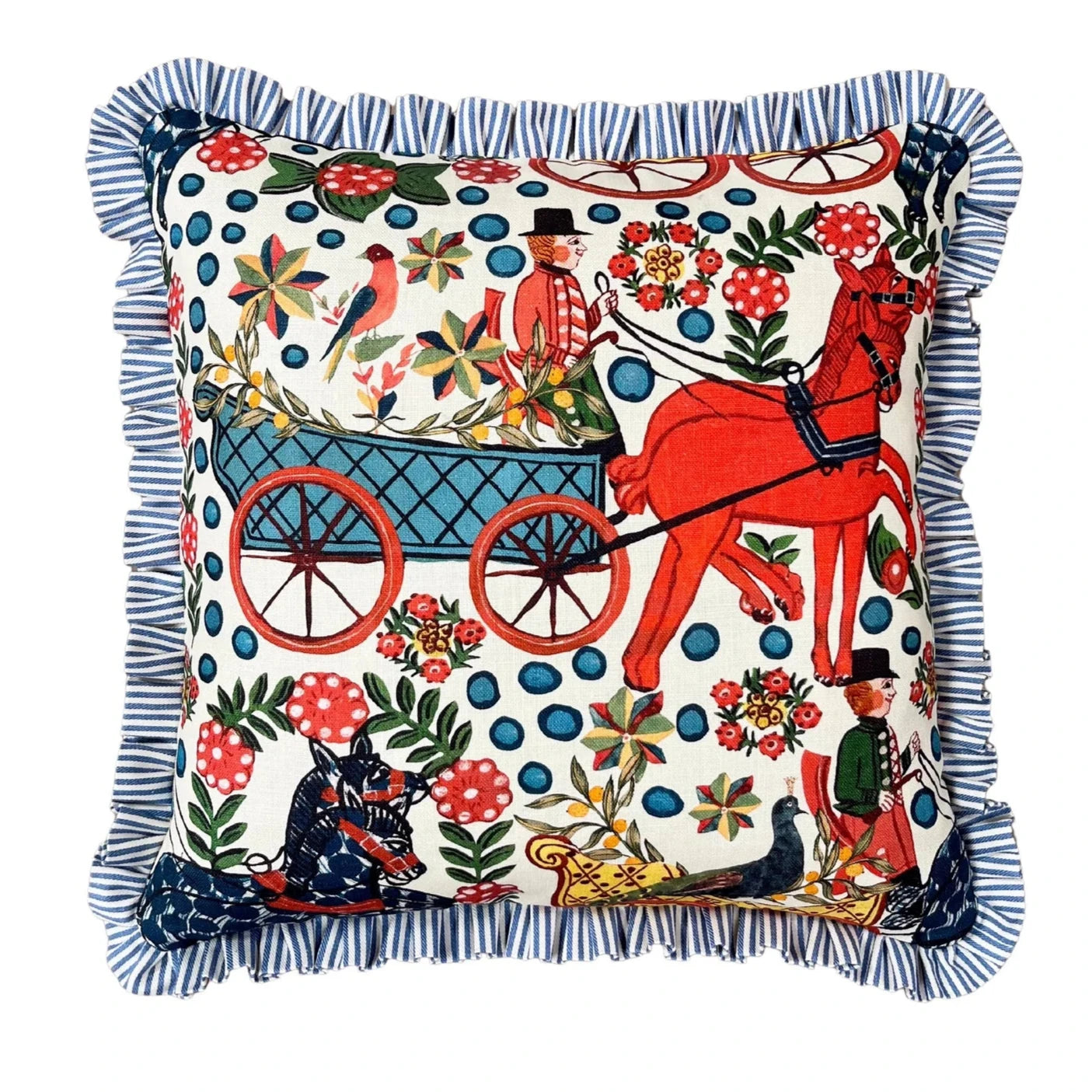 Cushion Multi Colourful Horse