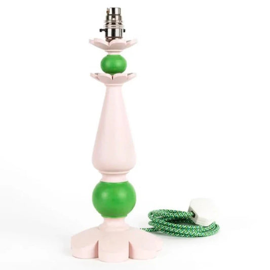 Handmade Pink and Green Lamp Stand