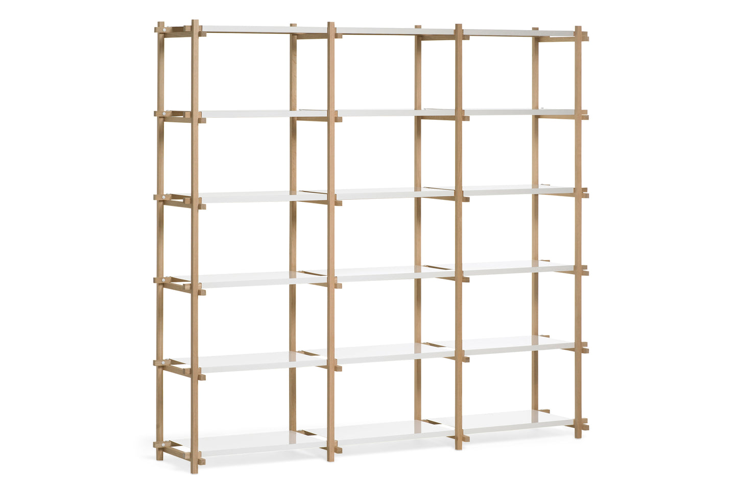 Woody High White Shelving Unit