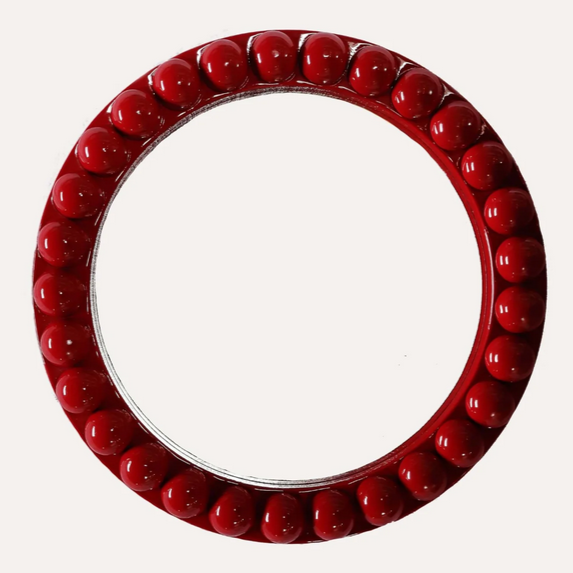 Round Oversized Bobbin Mirror