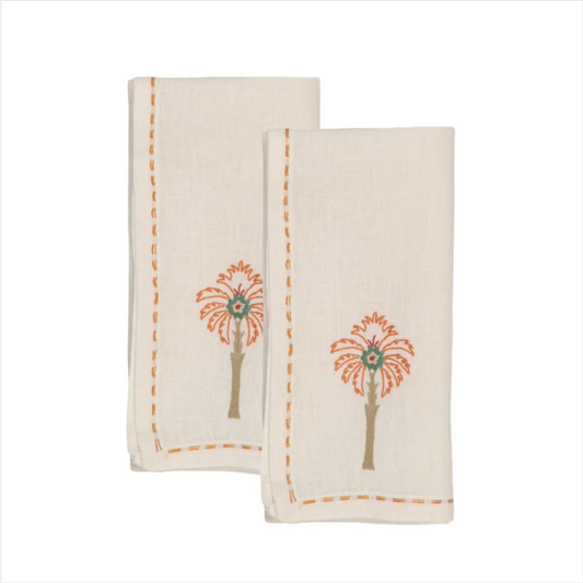 Cairo Palm Guest Towels (Set of 2)