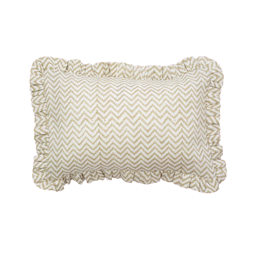 Muslin Ruffle Mini Pillow