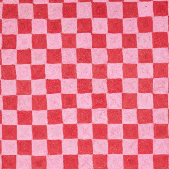 Checkered Jute Rug