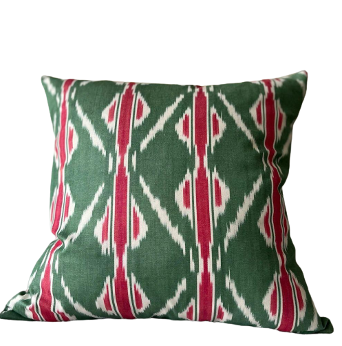 Cotton Ikat Cushion Multiple Colours